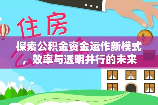 大关探索公积金资金运作新模式，效率与透明并行的未来