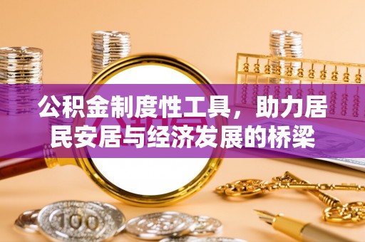 大关公积金制度性工具，助力居民安居与经济发展的桥梁