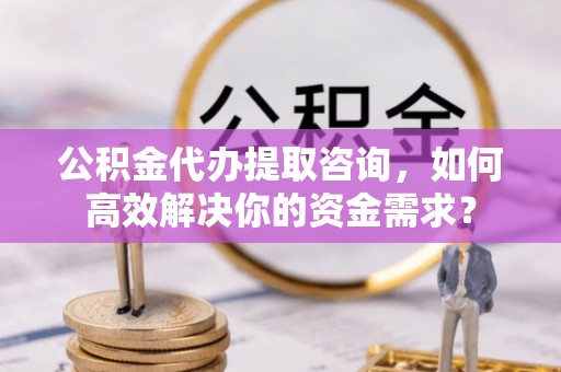 大关公积金代办提取咨询，如何高效解决你的资金需求？