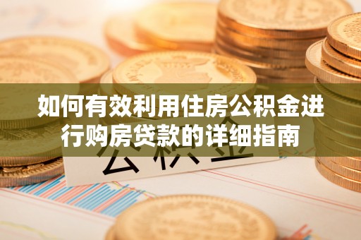 大关如何有效利用住房公积金进行购房贷款的详细指南